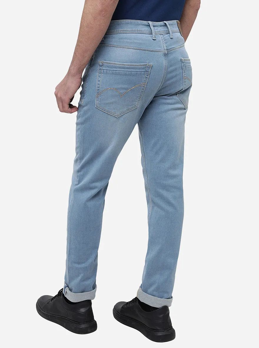Ice Blue Washed Slim Fit Jeans | JadeBlue