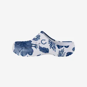 Indianapolis Colts Womens Floral White Clog