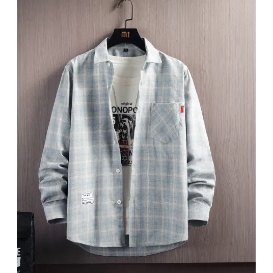 INSTOCK- Men's Casual Loose Plaid Shirt