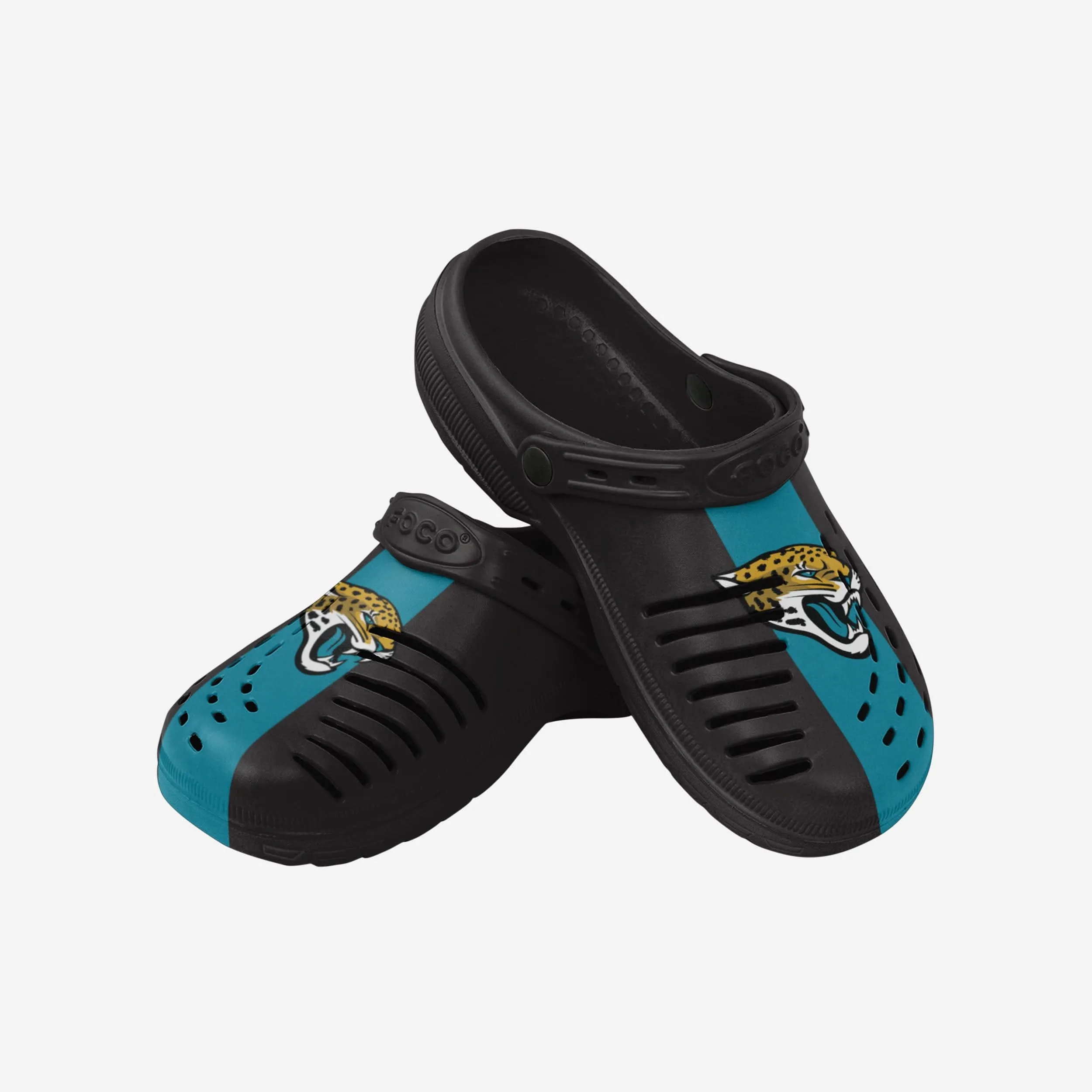 Jacksonville Jaguars Team Stripe Clog With Strap