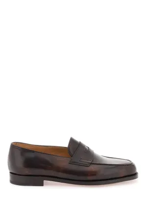 JOHN LOBB Elegant Tapered Leather Oxford Shoes