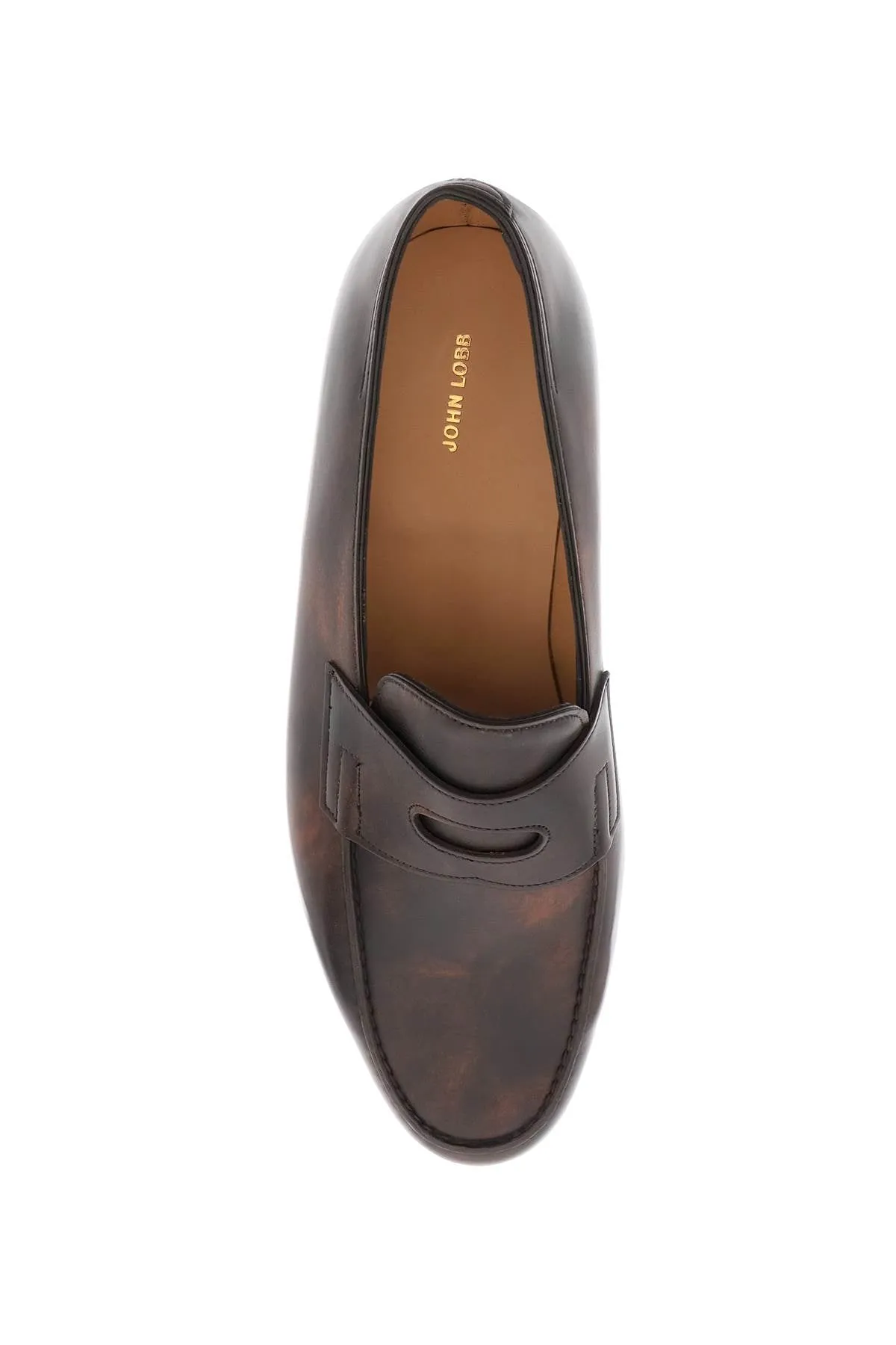 JOHN LOBB Elegant Tapered Leather Oxford Shoes