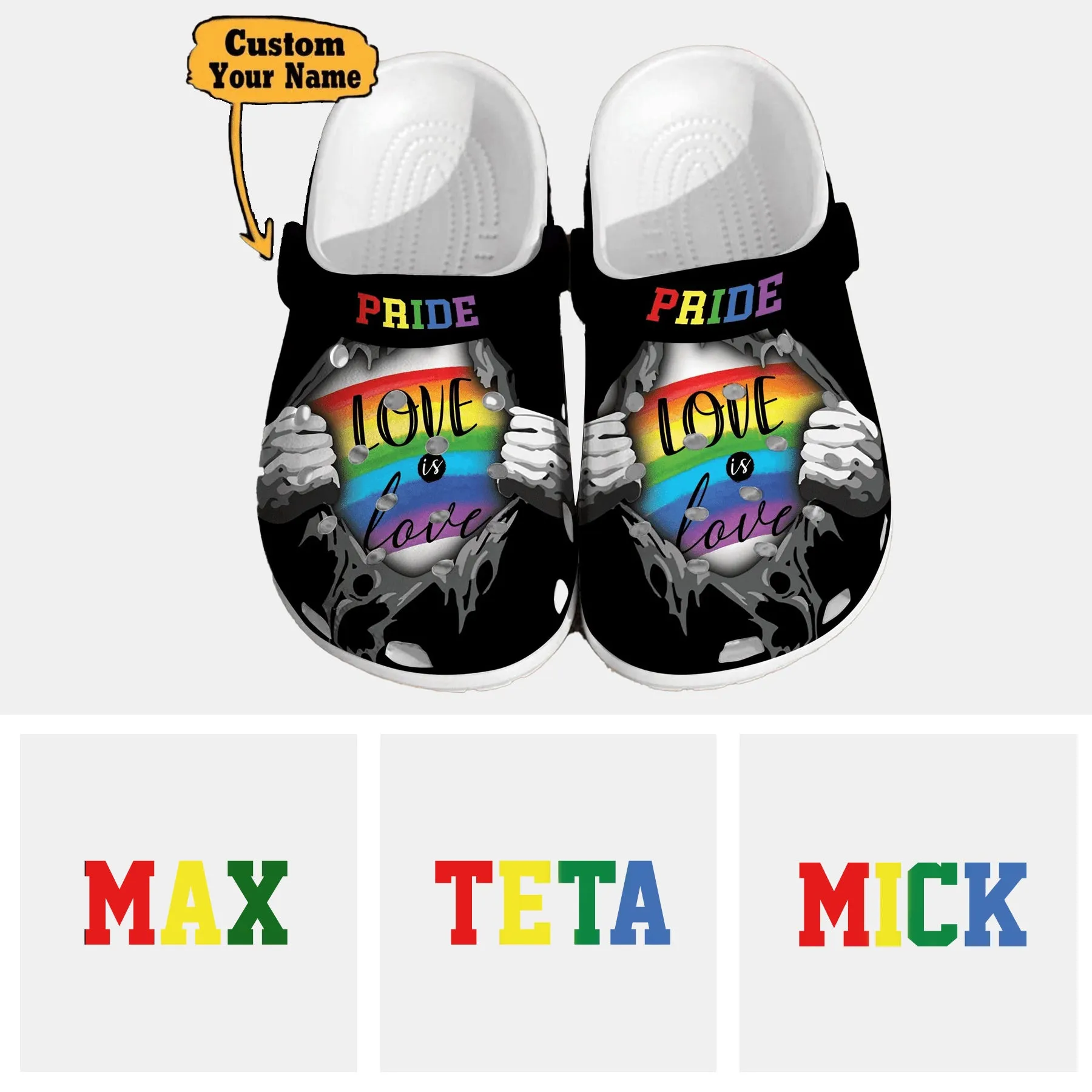 LGBT Pride Love Is Rainbow Unisex Birthday Gifts Personalized LGBT