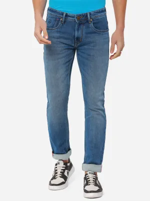 Light Blue Washed Narrow Fit Jeans | Greenfibre