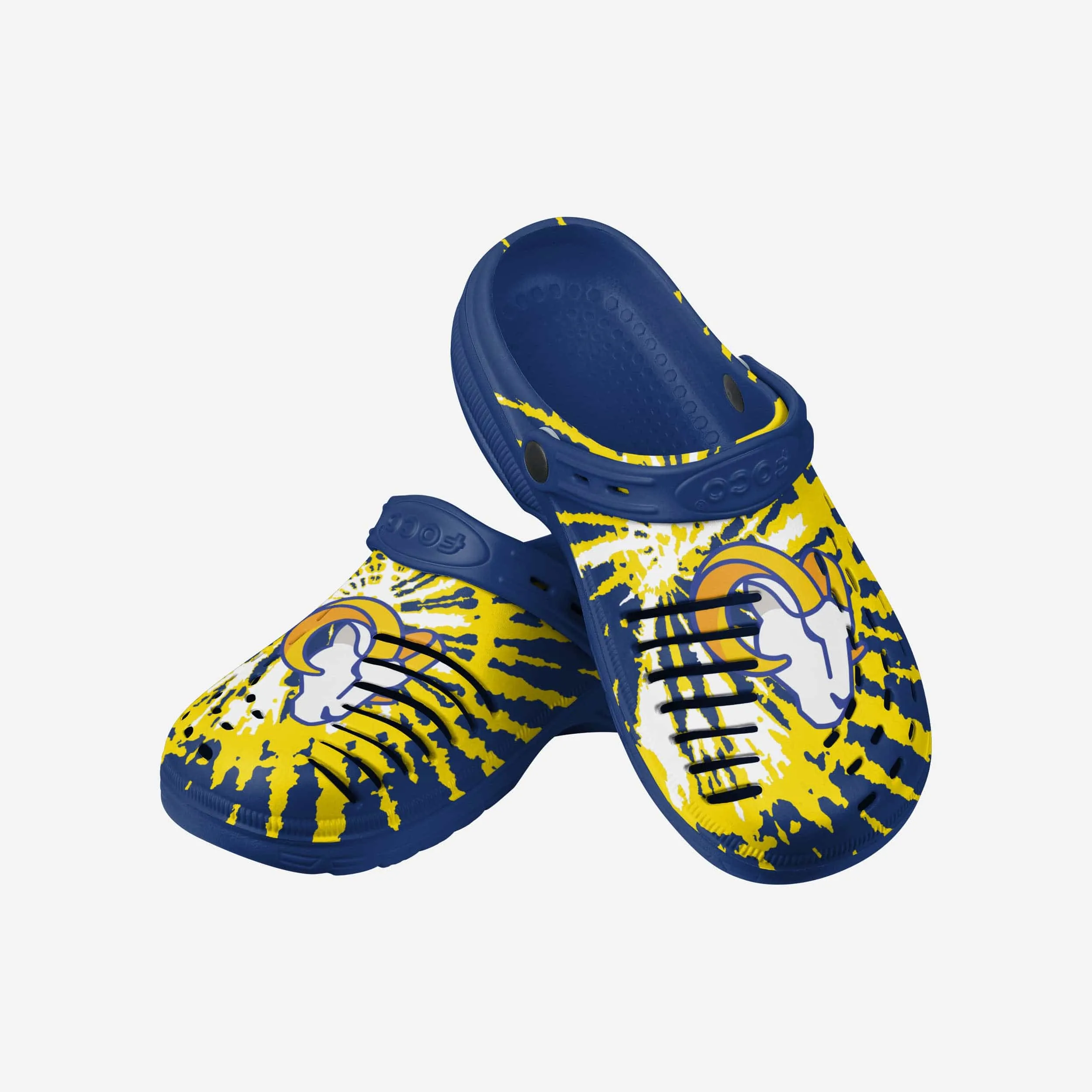 Los Angeles Rams Tie-Dye Clog With Strap