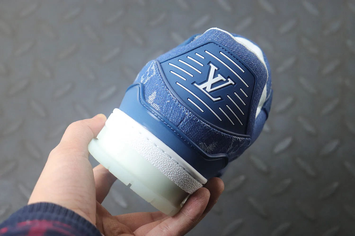 Louis Vuitton LV Trainer Denim Blue