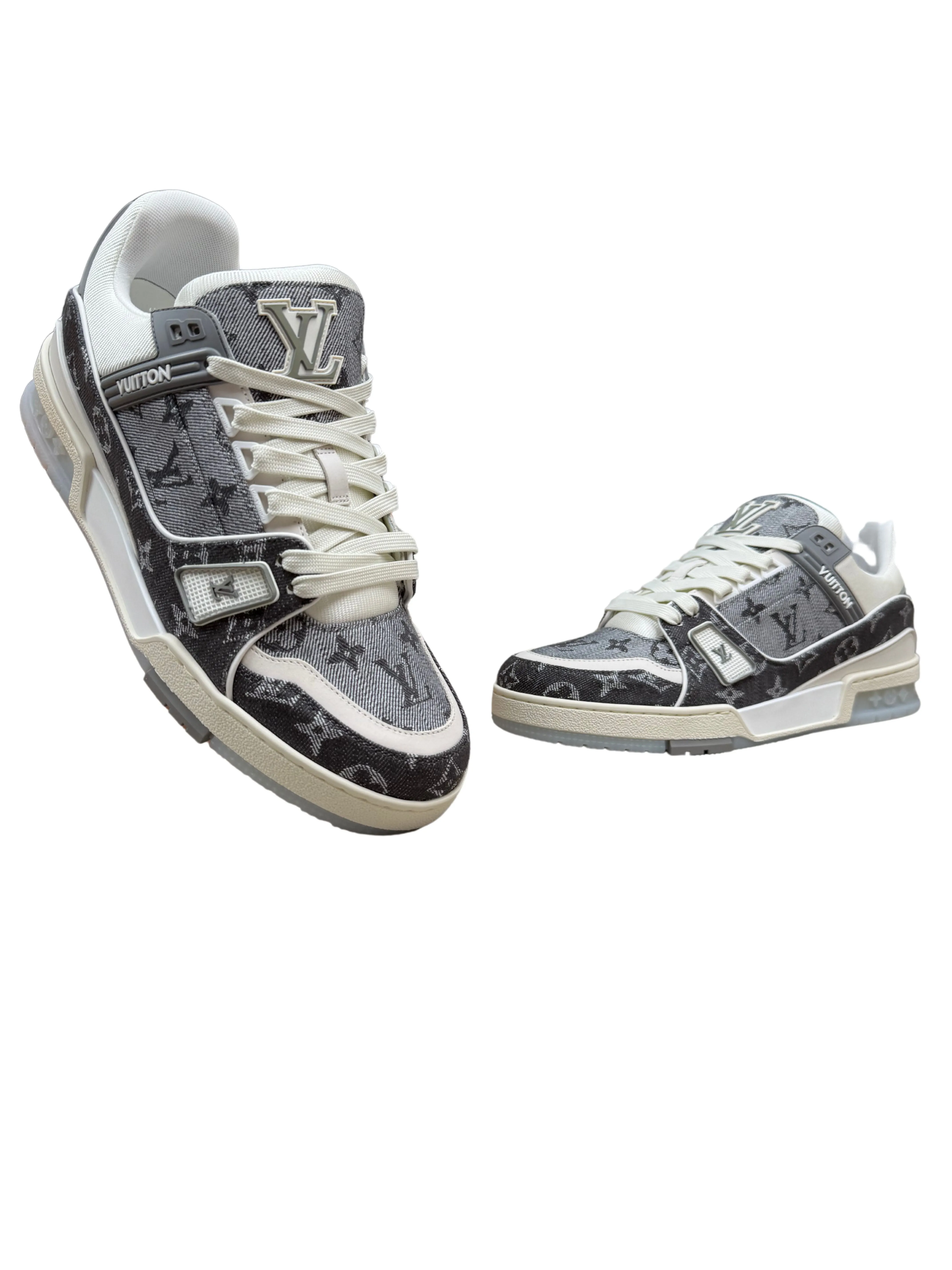 Louis Vuitton LV Trainer Denim - Grey (Unused)