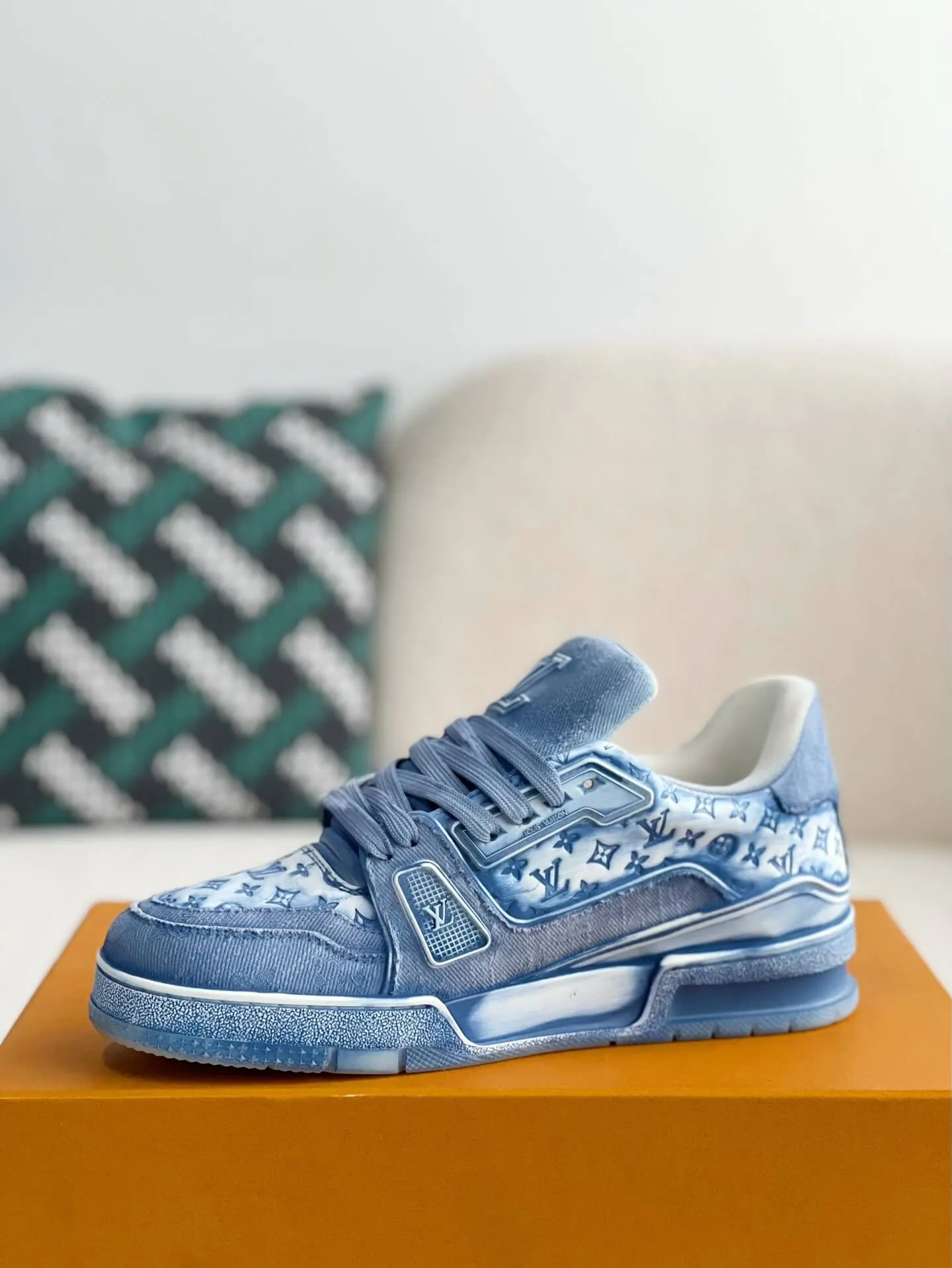Louis Vuitton LV Trainer Monogram Denim Blue Sneaker