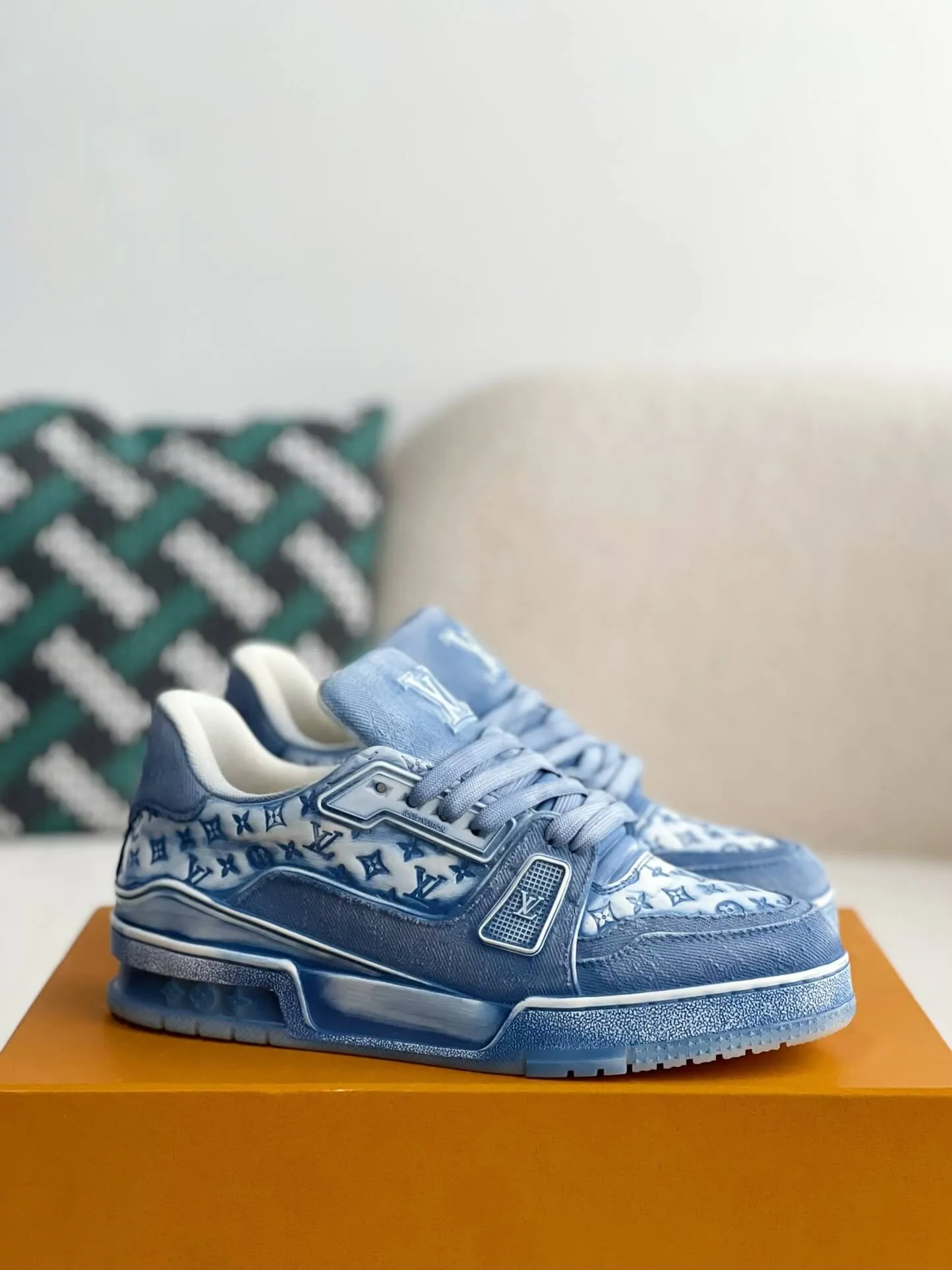 Louis Vuitton LV Trainer Monogram Denim Blue Sneaker