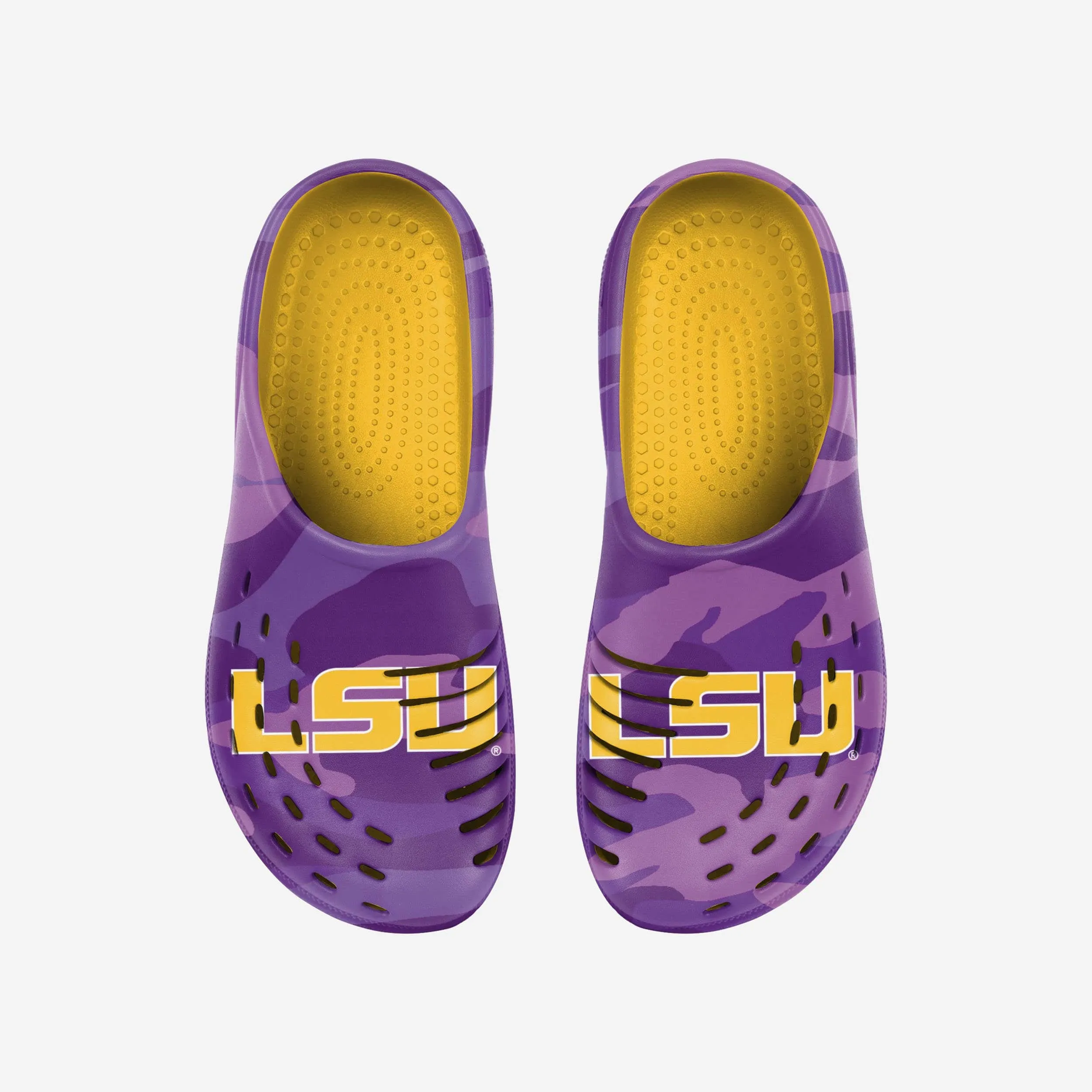 LSU Tigers Tonal Camo Clog
