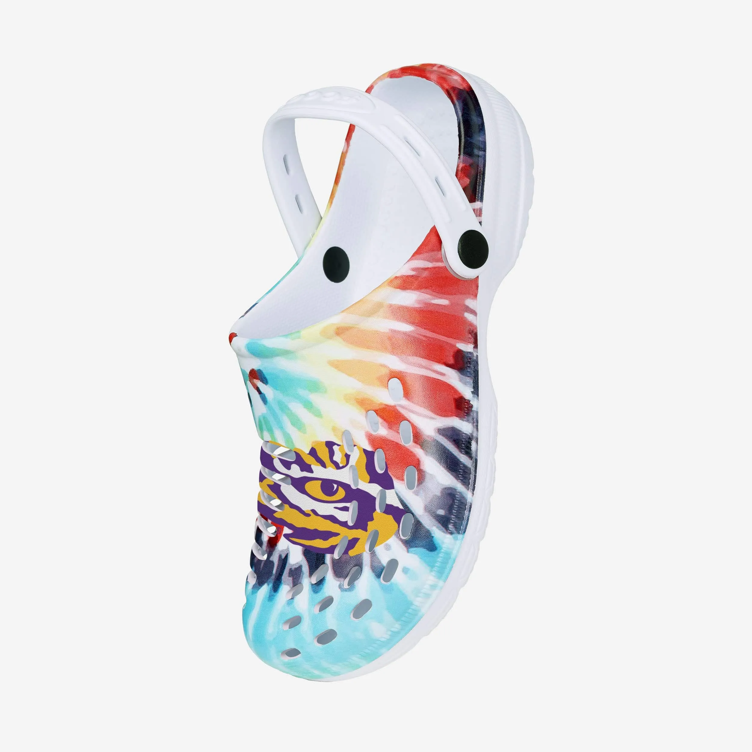 LSU Tigers Womens Tie-Dye Clog With Strap