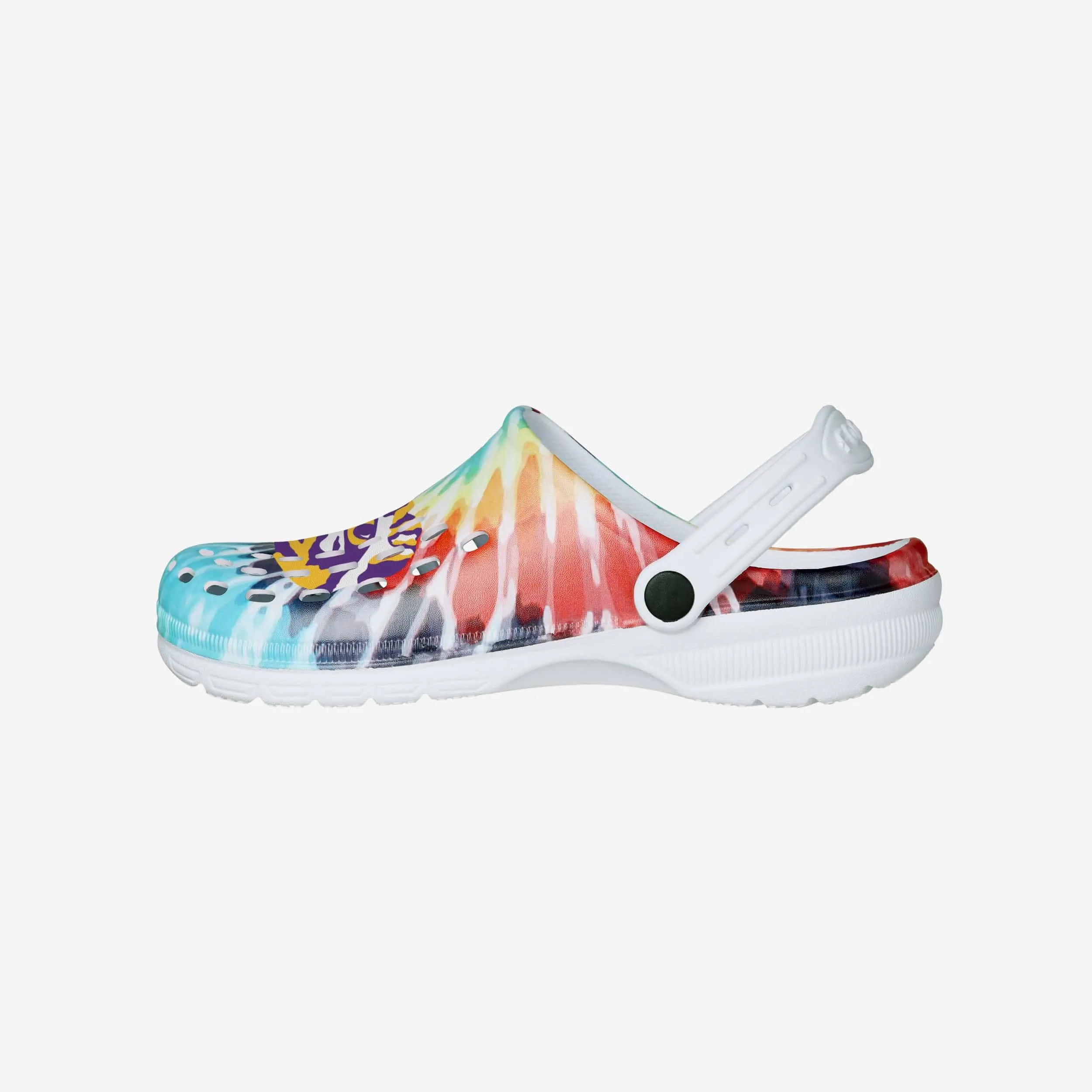 LSU Tigers Womens Tie-Dye Clog With Strap