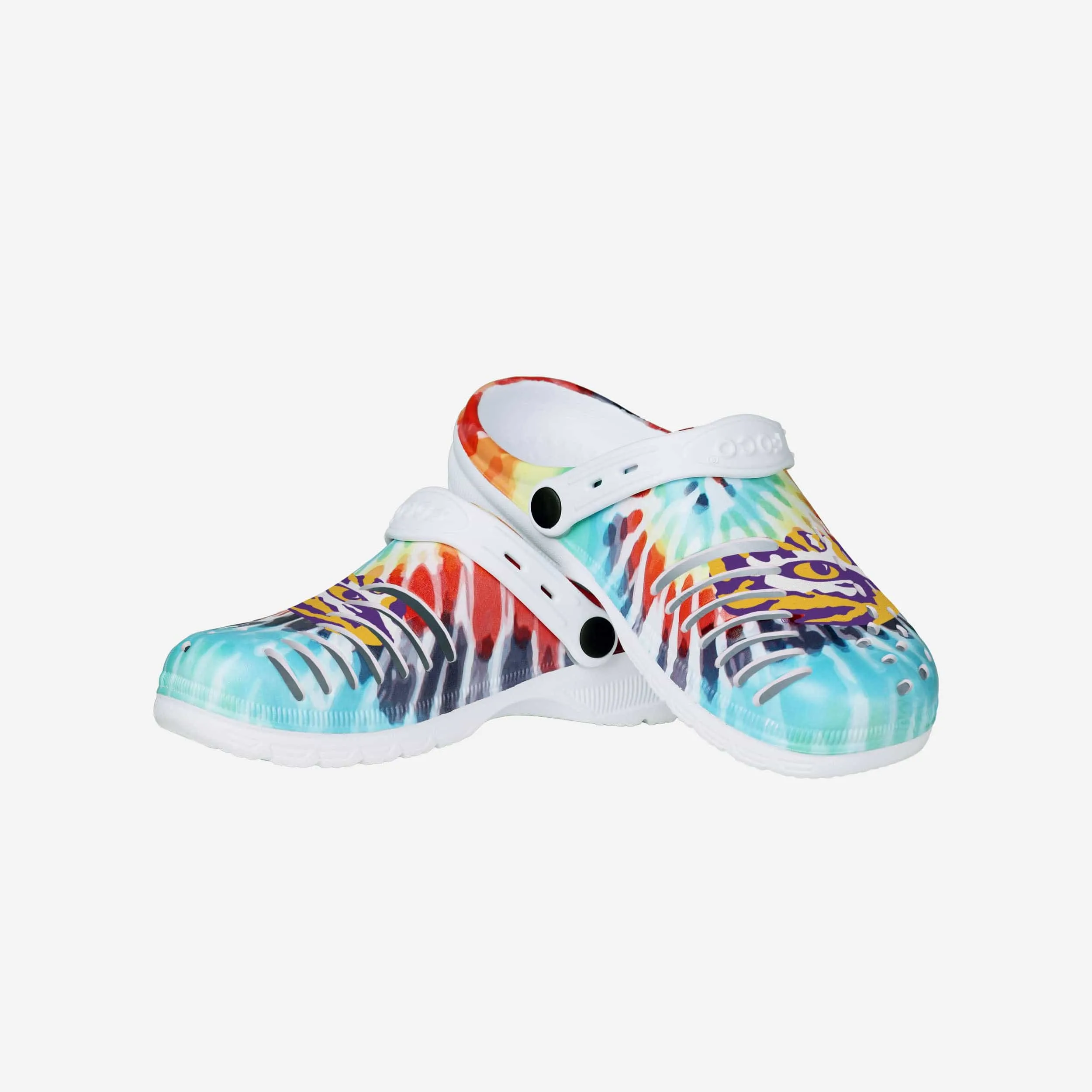 LSU Tigers Womens Tie-Dye Clog With Strap