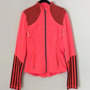 Lululemon fuchsia striped casual define jacket