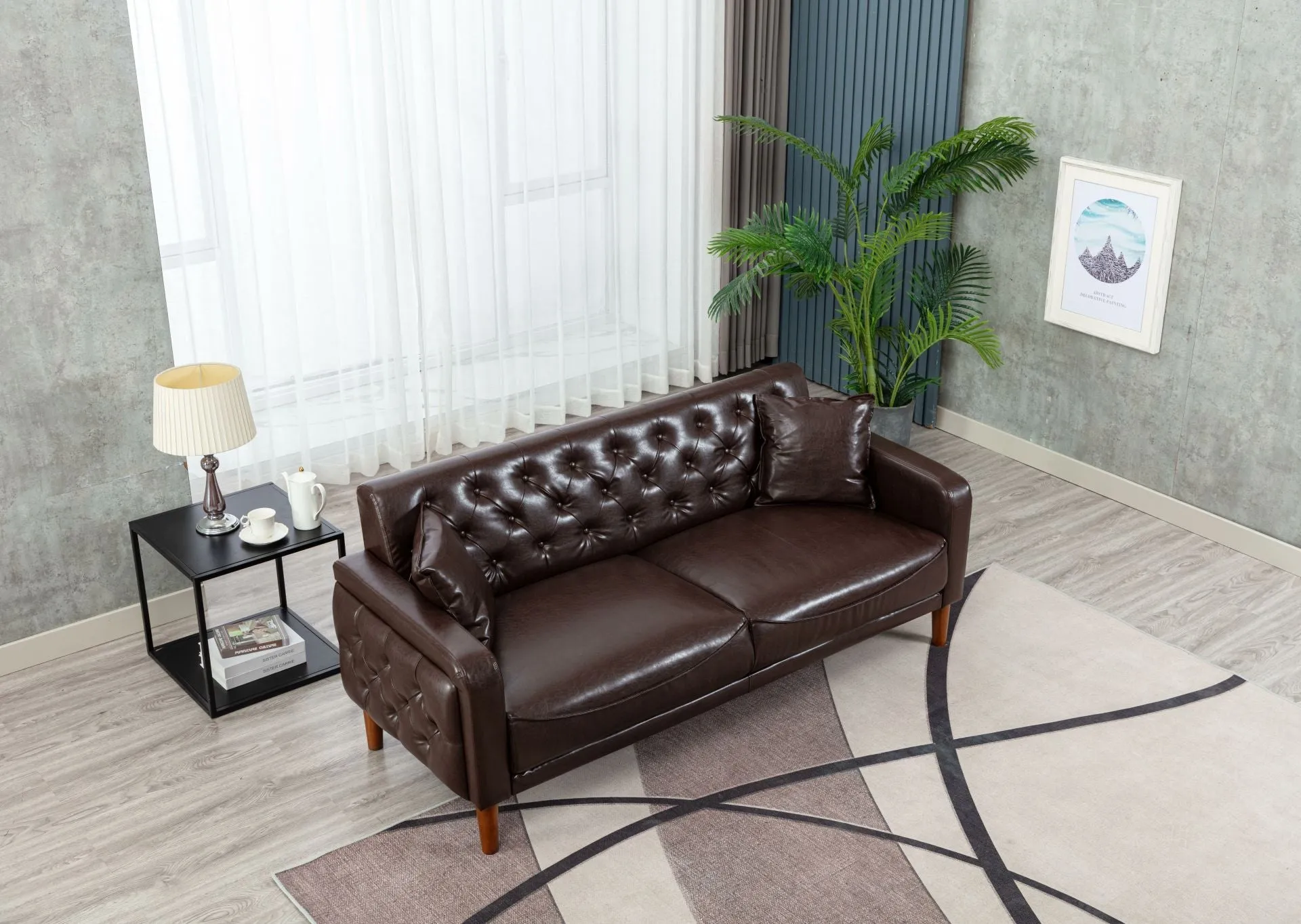 Luxury Leather Sponge Sofa