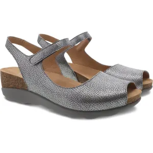 Marcy | Metallic Leather | Pewter