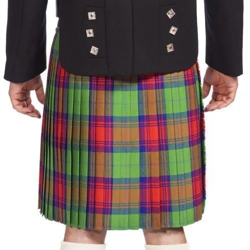 Men's 8 Yard Kilt - 13oz House of Edgar Wool Mediumweight Old And Rare Tartan - Made To Order