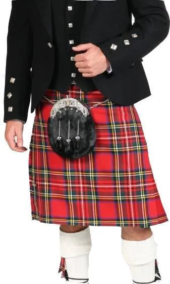 Men's 8 Yard Kilt - 13oz Lochcarron Braeriach Mediumweight Wool - Made To Order