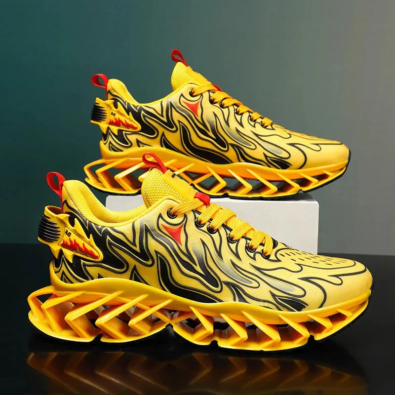 Men's Casual Tennis Shoes Luxury Trainer Race Breathable Shoes