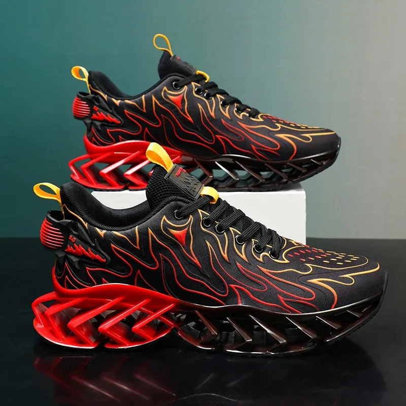 Men's Casual Tennis Shoes Luxury Trainer Race Breathable Shoes