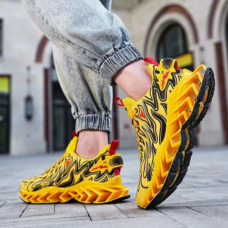 Men's Casual Tennis Shoes Luxury Trainer Race Breathable Shoes