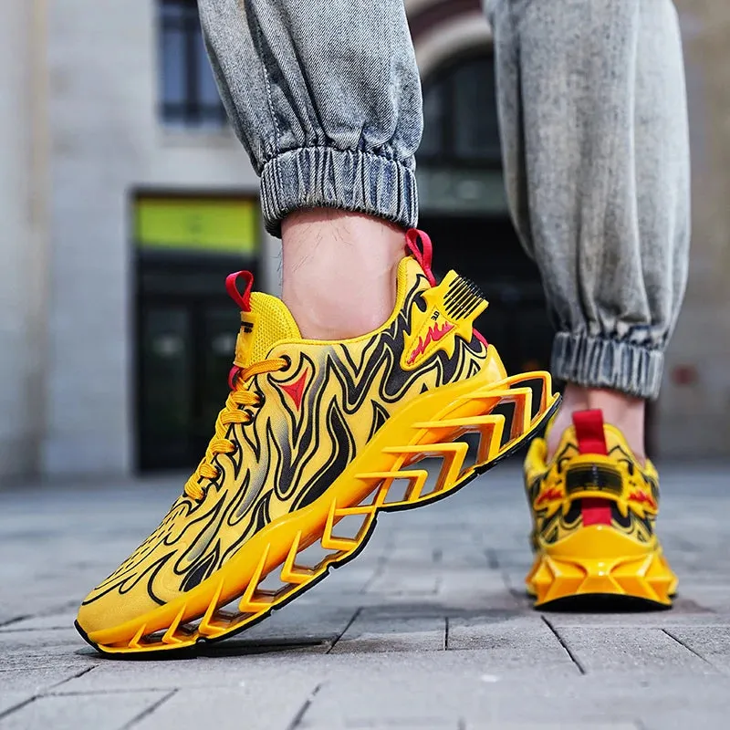 Men's Casual Tennis Shoes Luxury Trainer Race Breathable Shoes