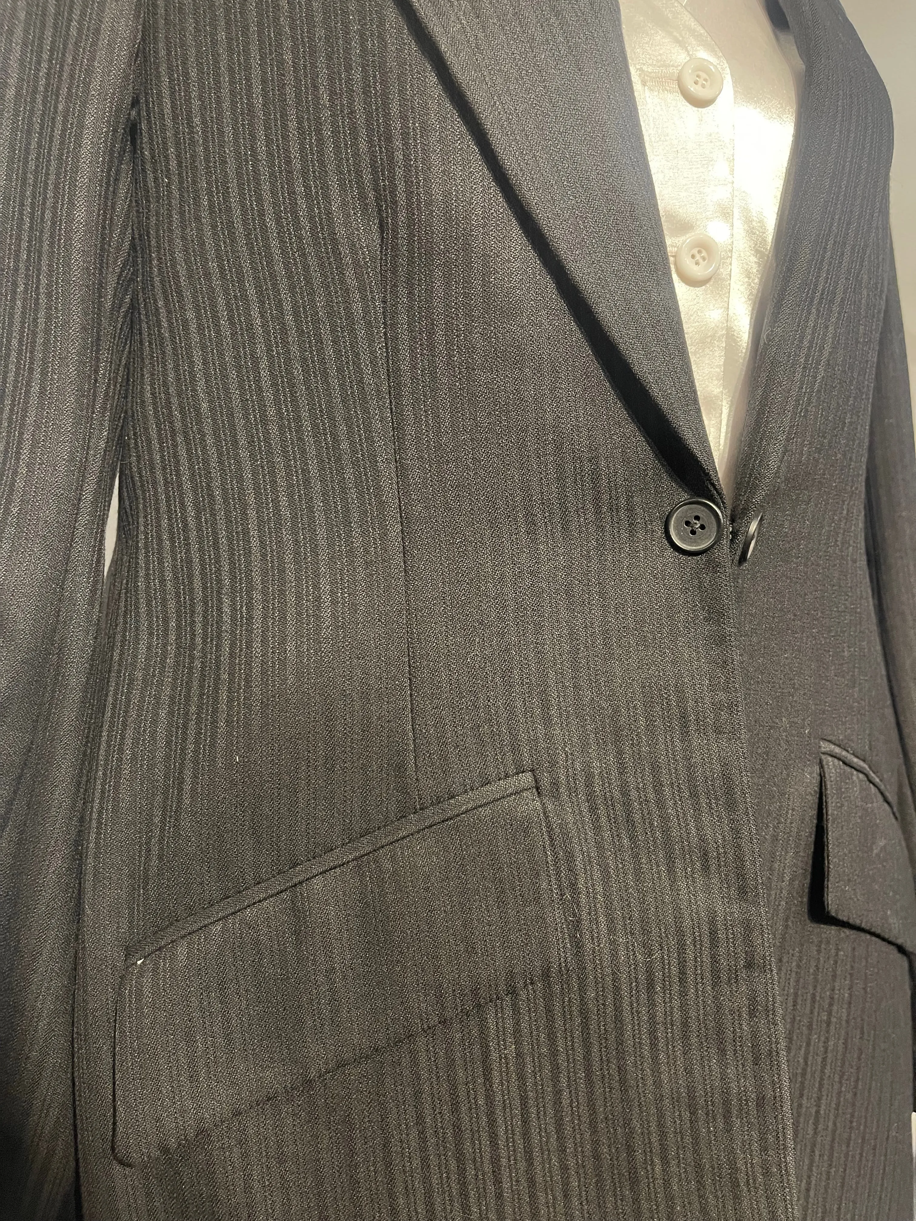 Mens Custom Black Suit