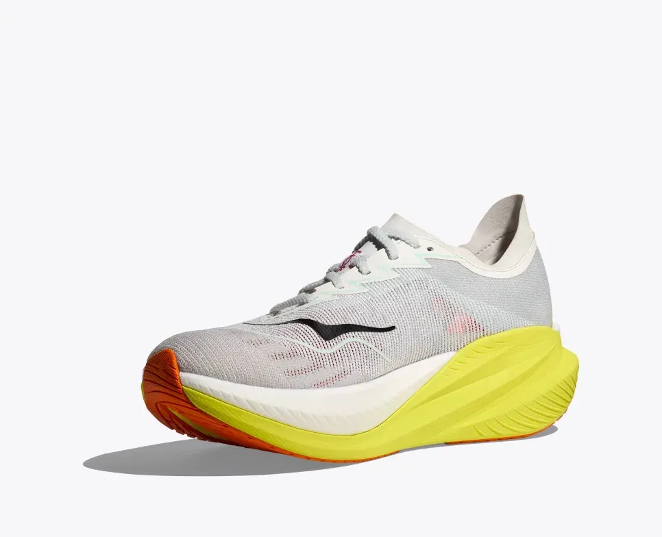 Mens Hoka Mach X 2- Frost/Citrus (1155119-FCT)