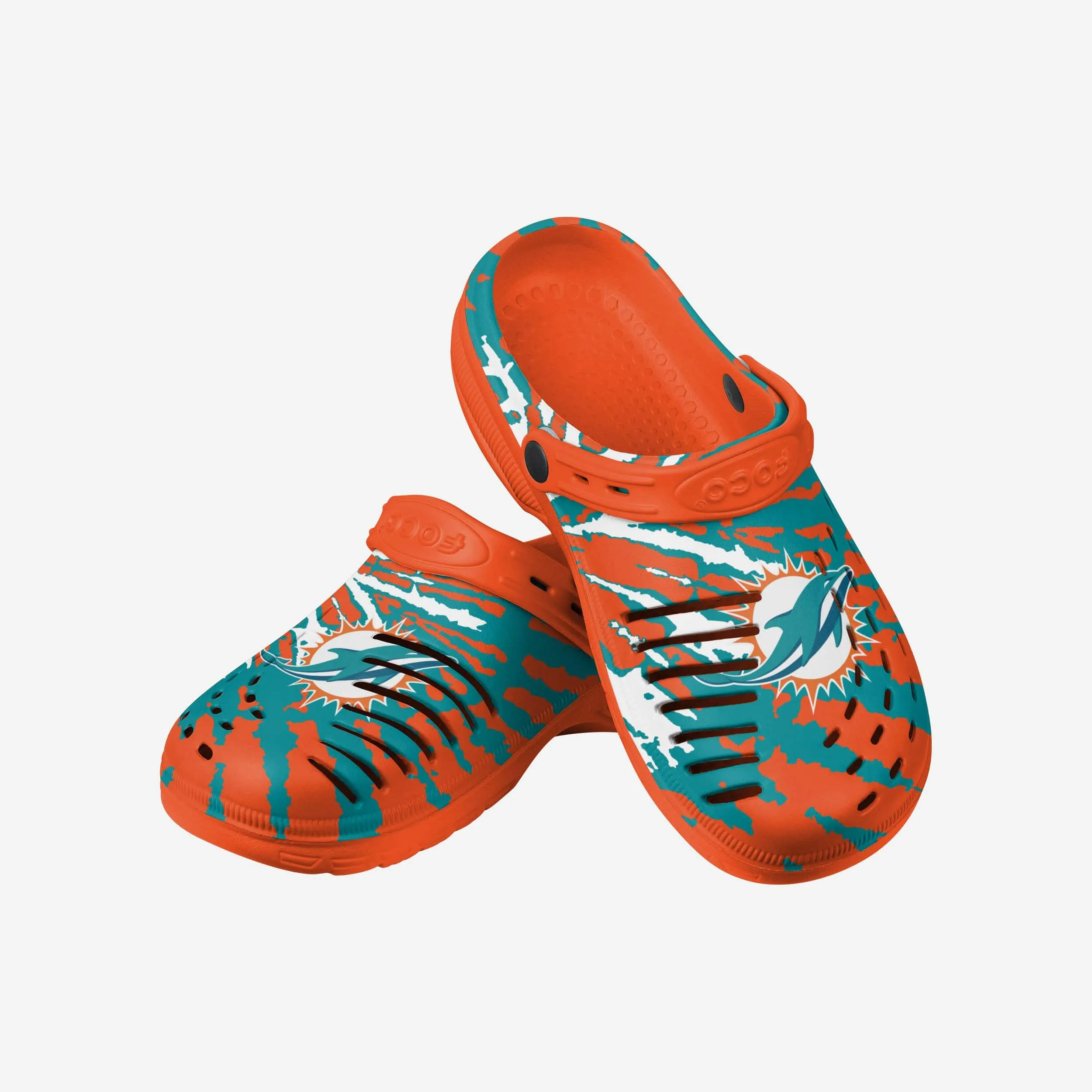 Miami Dolphins Tie-Dye Clog With Strap