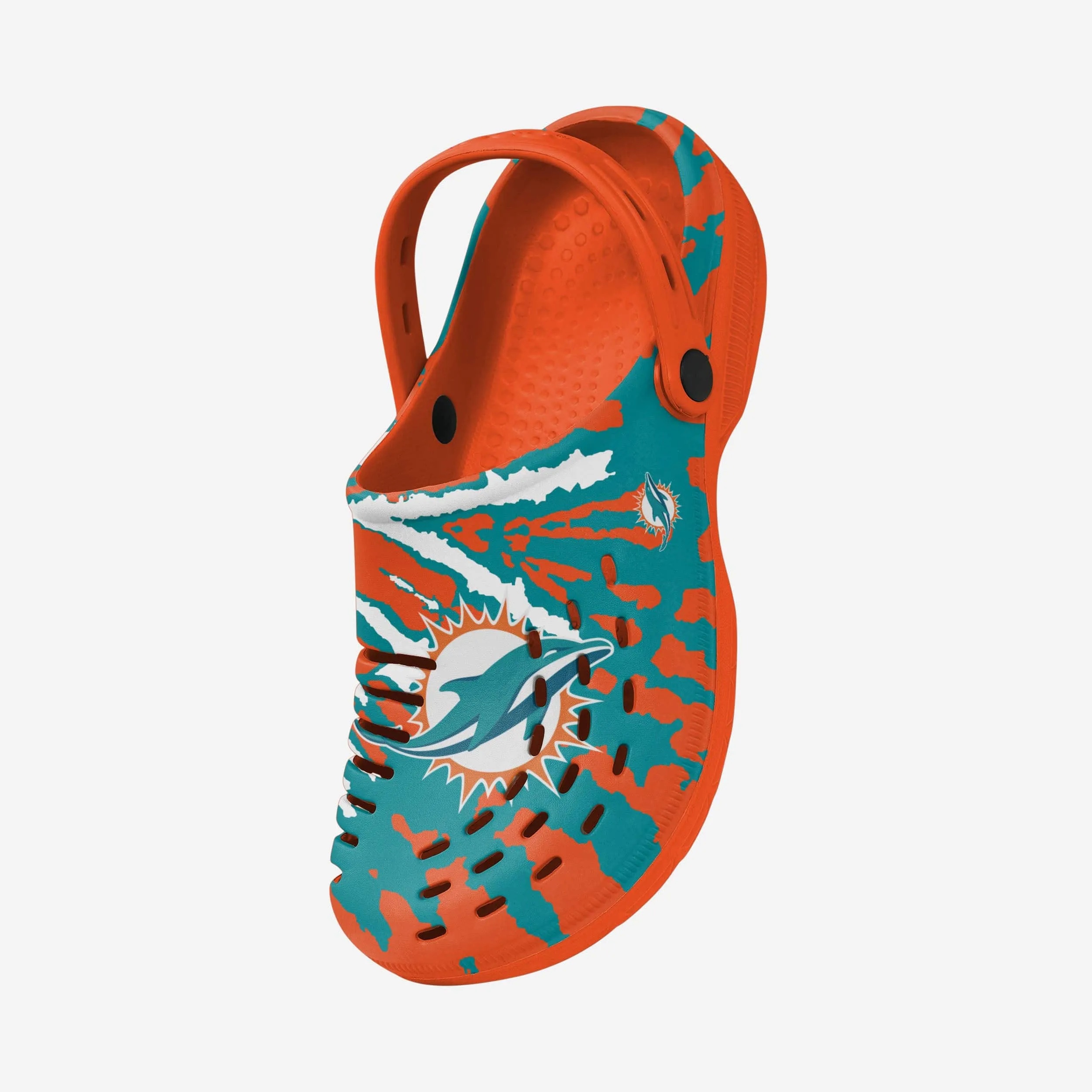 Miami Dolphins Tie-Dye Clog With Strap