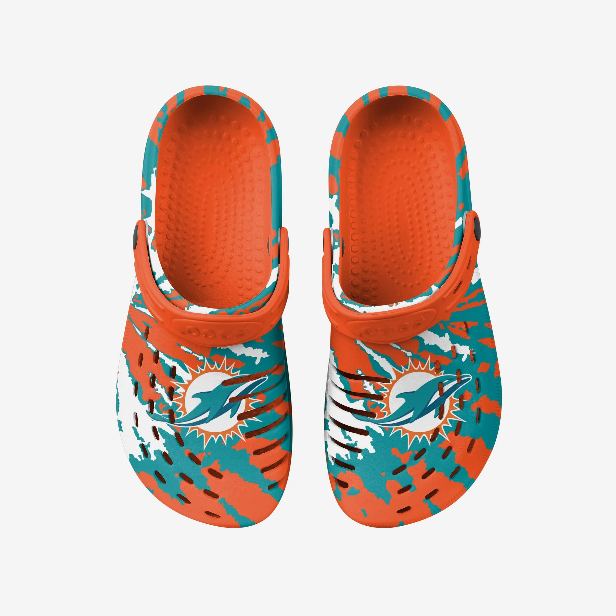 Miami Dolphins Tie-Dye Clog With Strap