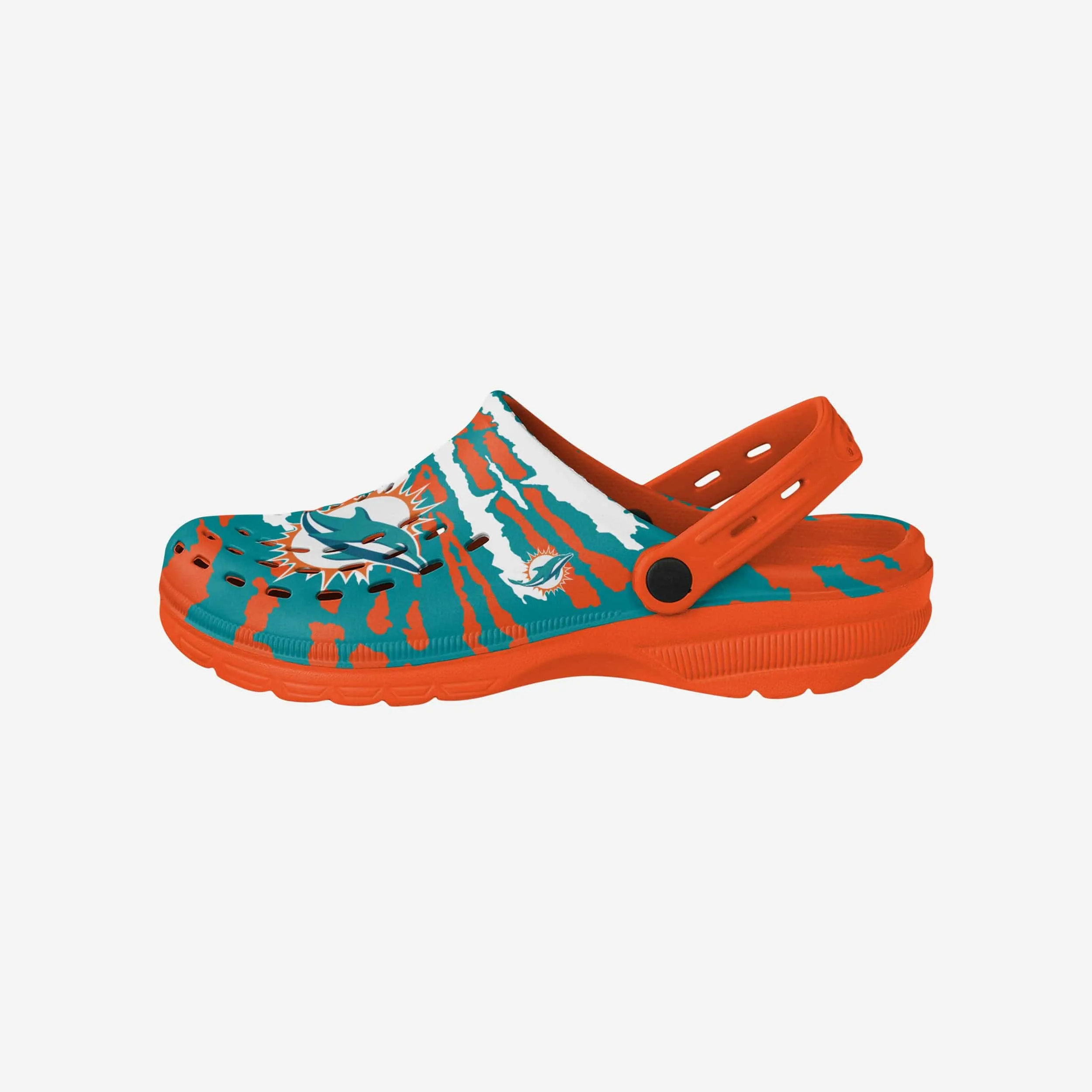 Miami Dolphins Tie-Dye Clog With Strap