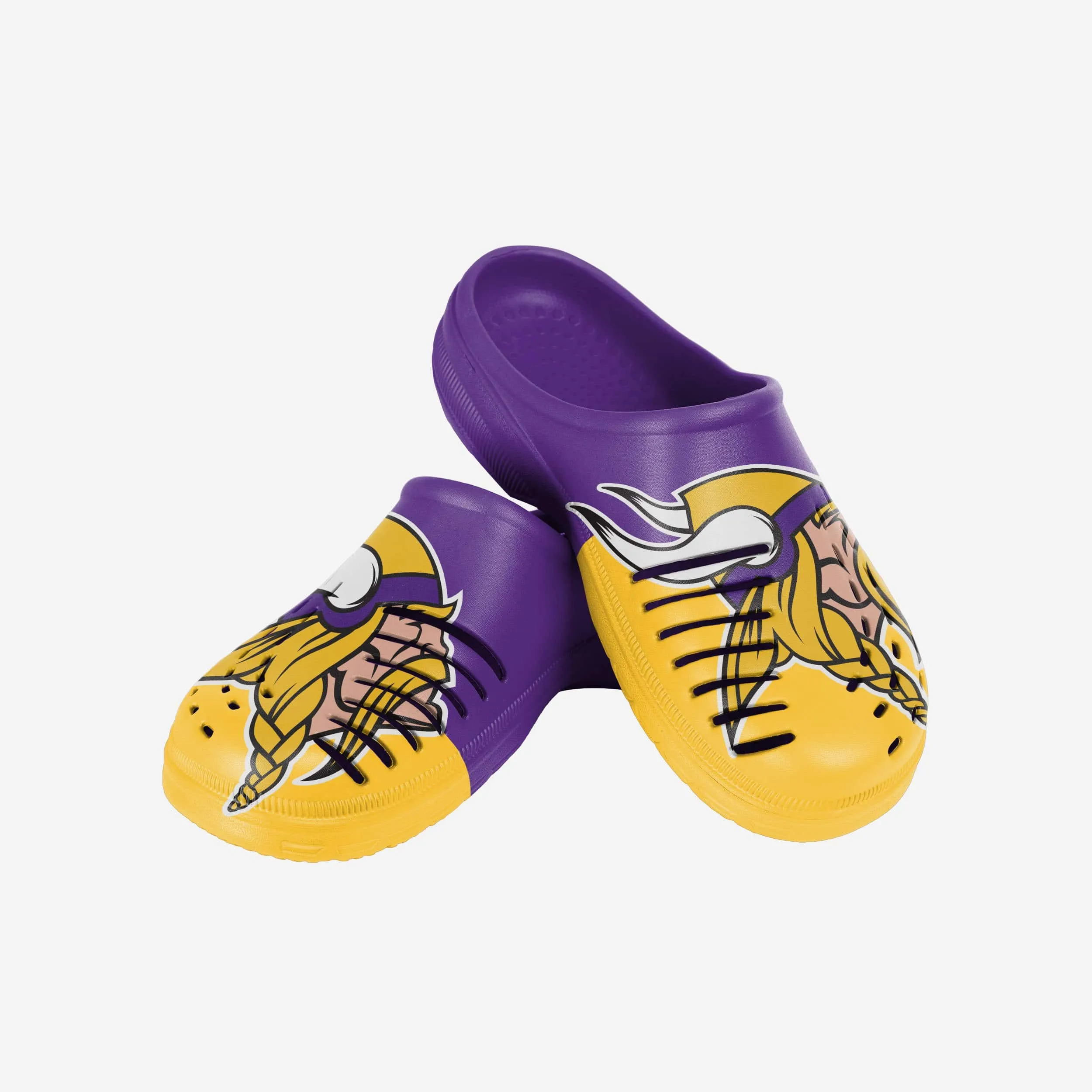 Minnesota Vikings Colorblock Big Logo Clog