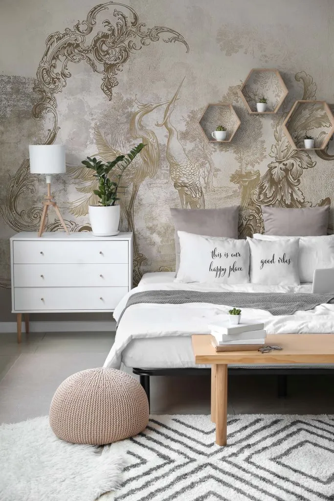 Modern Baroque Wallpaper Mural