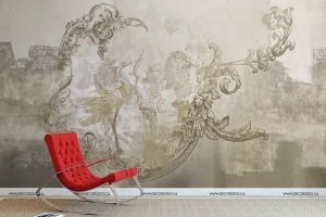 Modern Baroque Wallpaper Mural