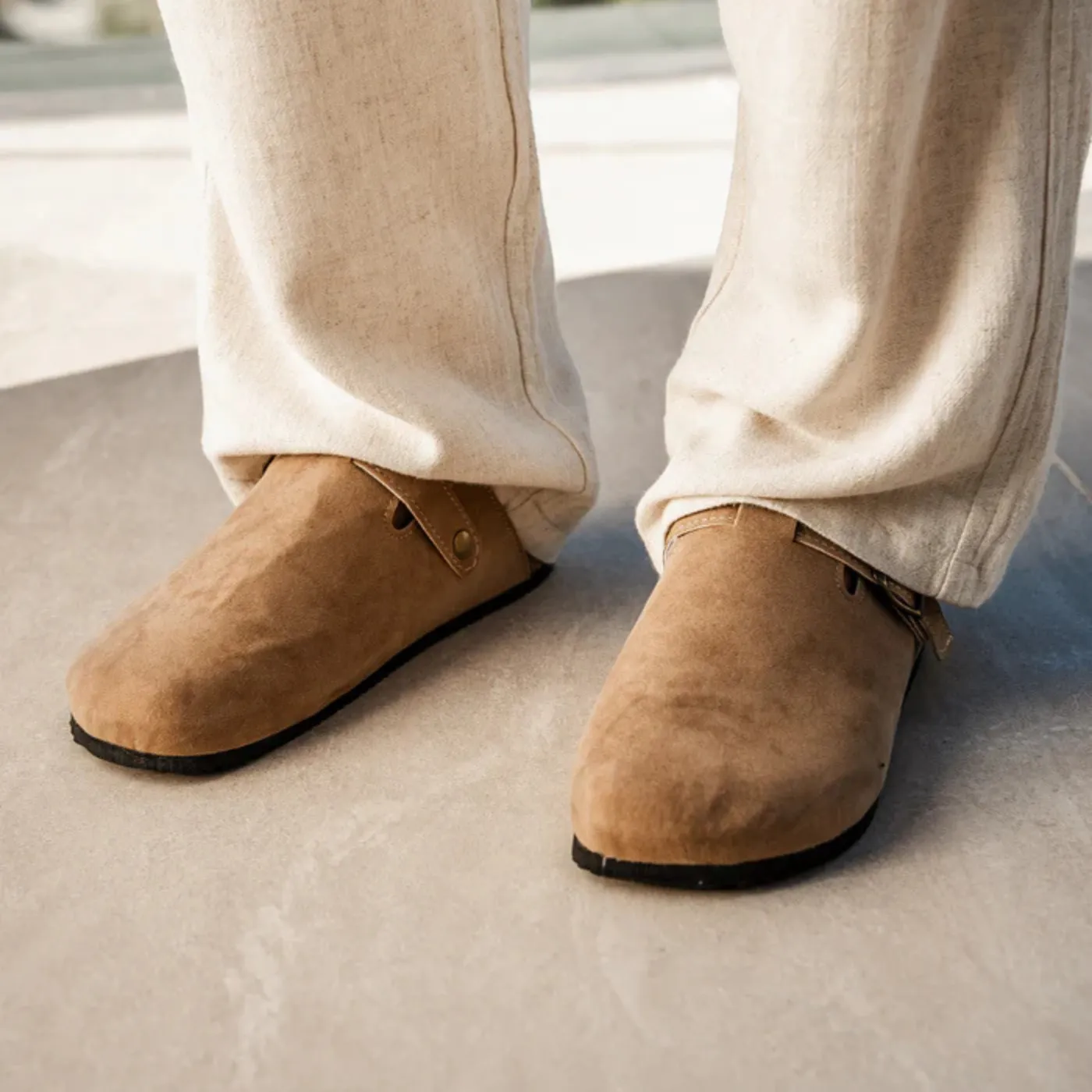 Money Suede Clogs Men Summer Slip On