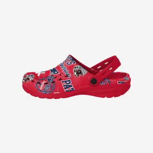 New England Patriots Historic Print Clog With Strap
