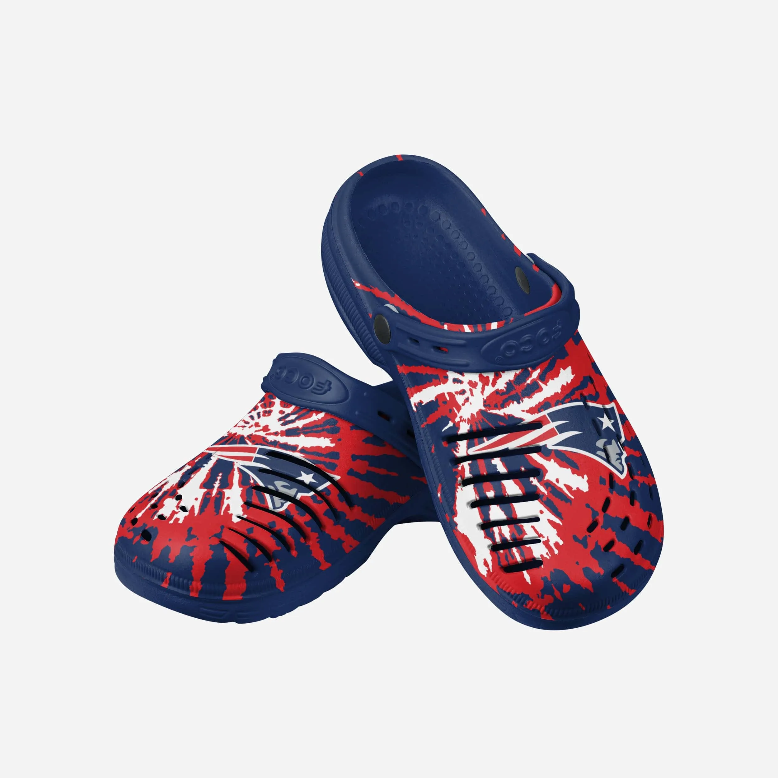 New England Patriots Tie-Dye Clog With Strap