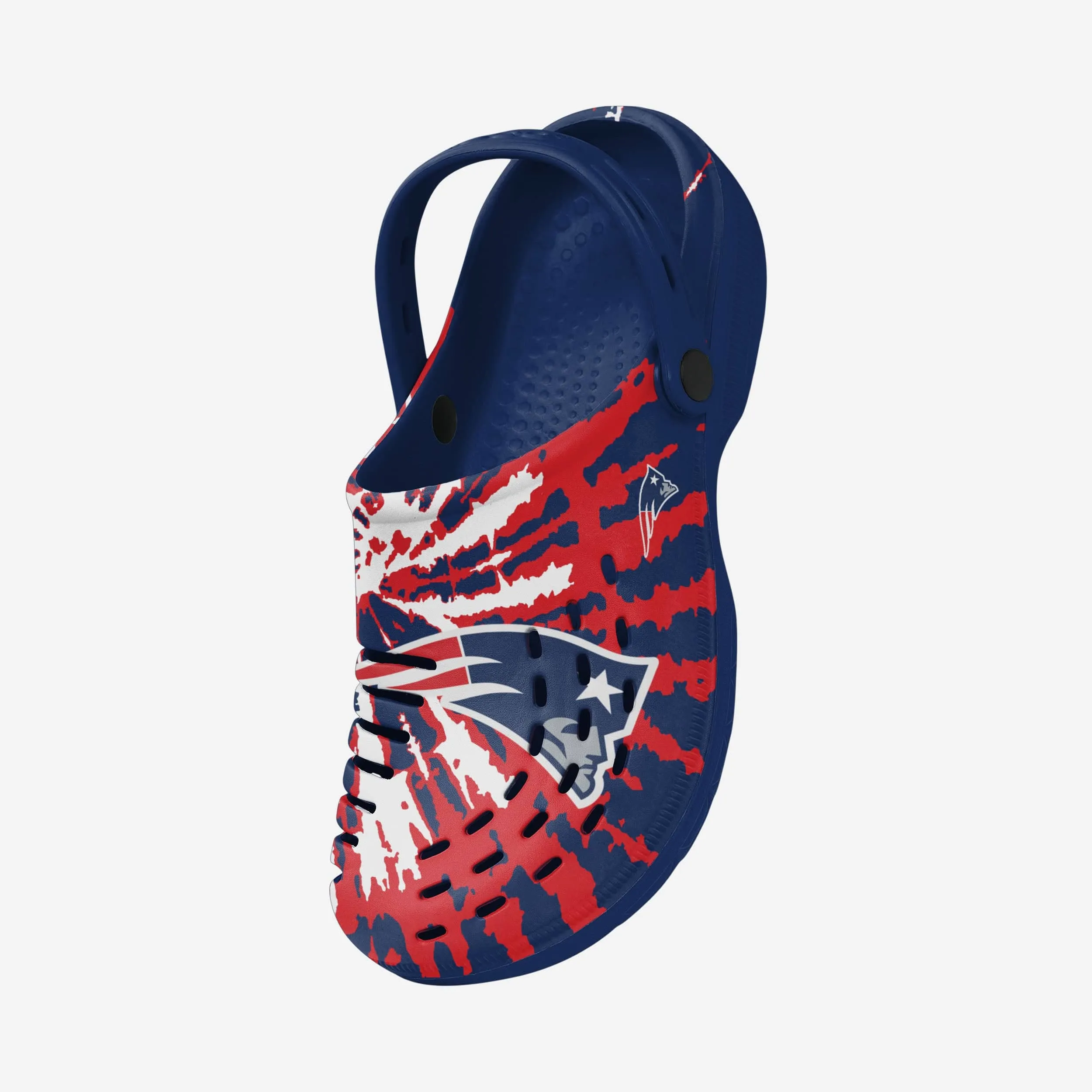 New England Patriots Tie-Dye Clog With Strap