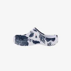 New England Patriots Womens Floral White Clog