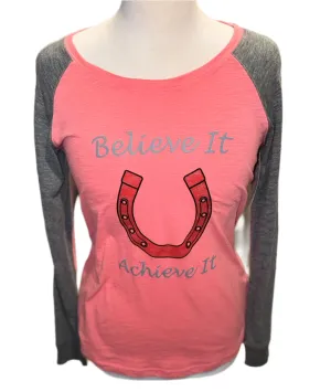 New, Ladies, Believe It, Long-Sleeve Shirt