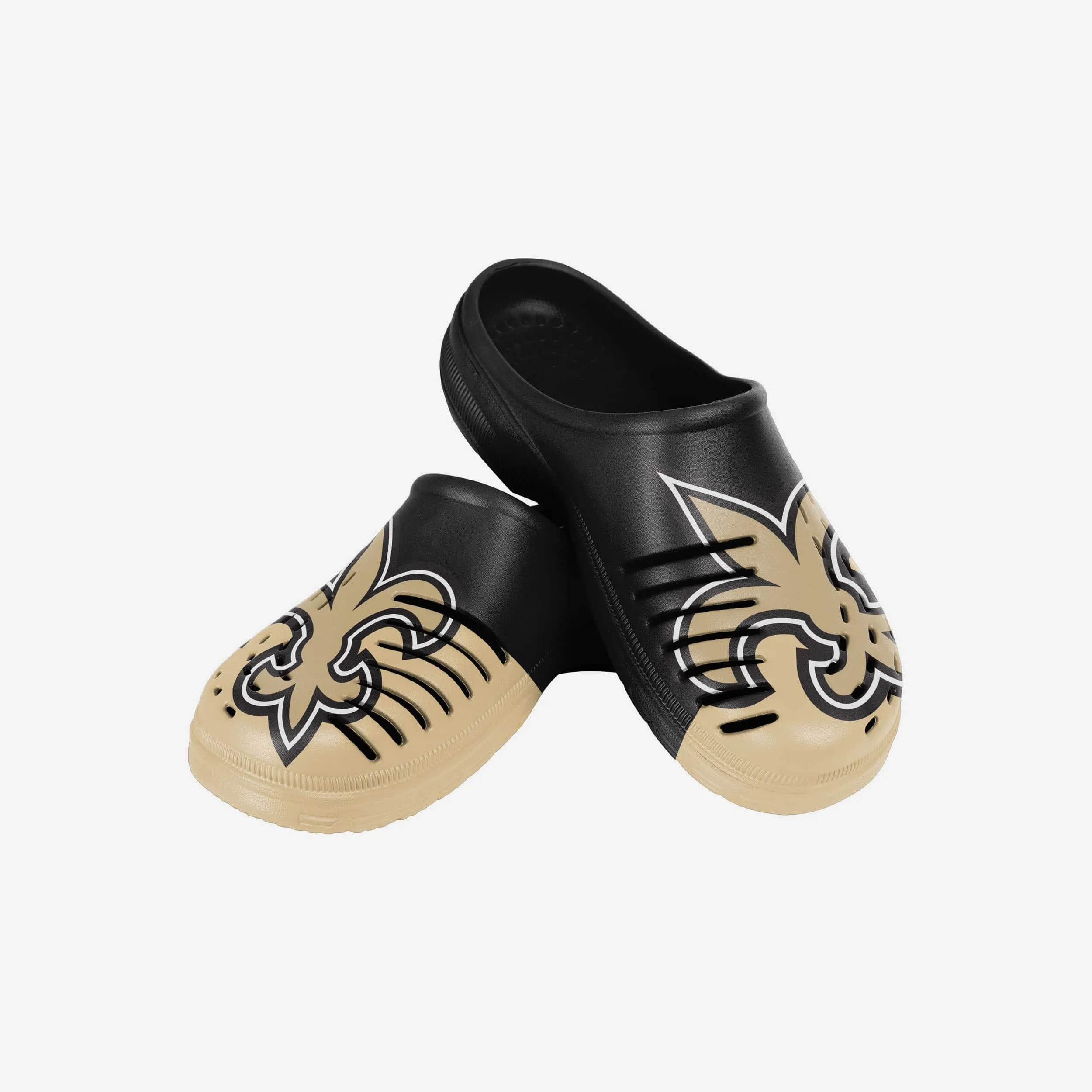 New Orleans Saints Youth Colorblock Big Logo Clog