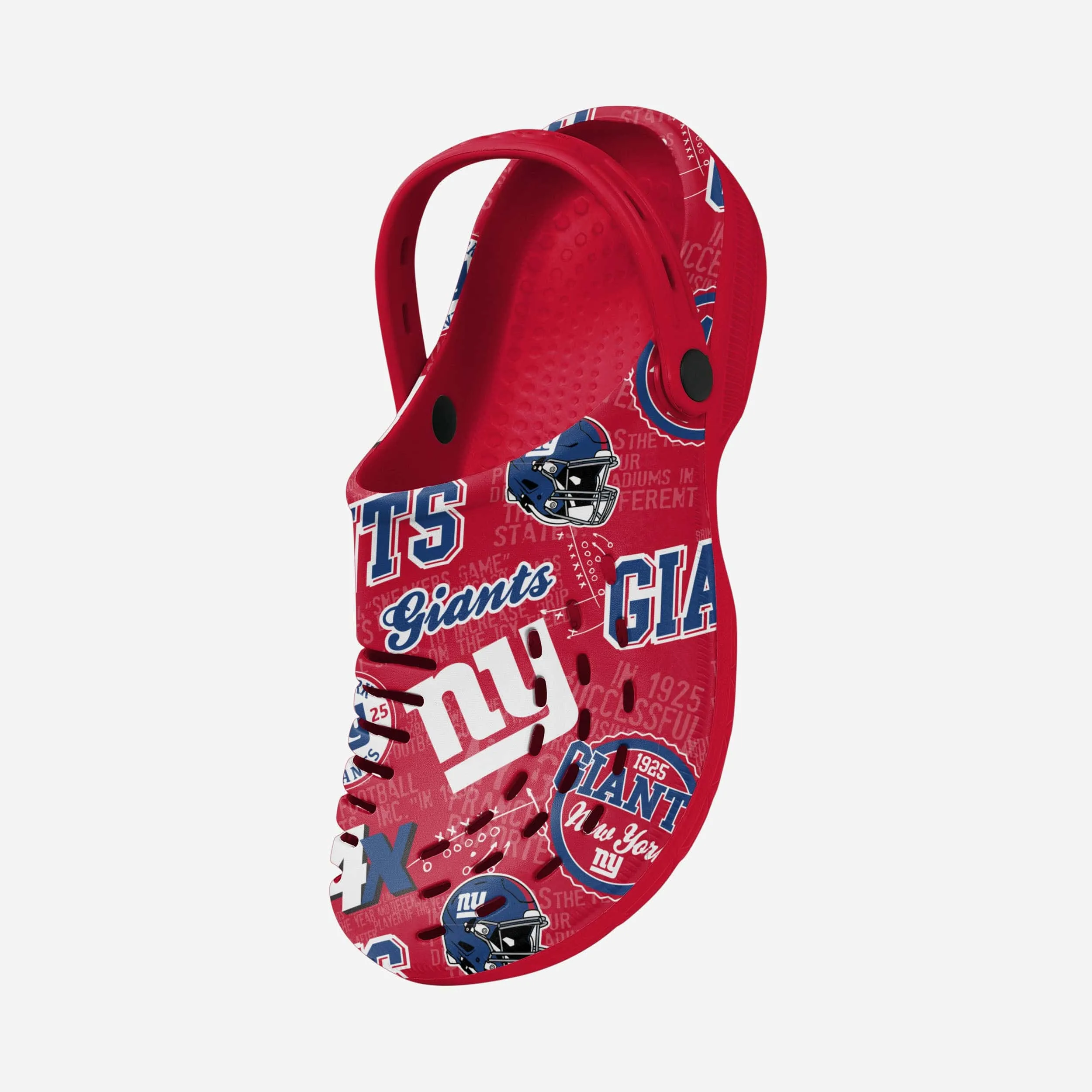 New York Giants Historic Print Clog With Strap