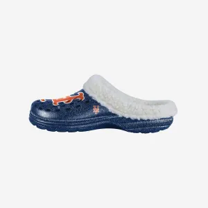 New York Mets Womens Sherpa Lined Glitter Clog