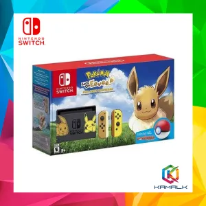 Nintendo Switch Pokemon Lets Go Eevee Console   Pokeball Plus