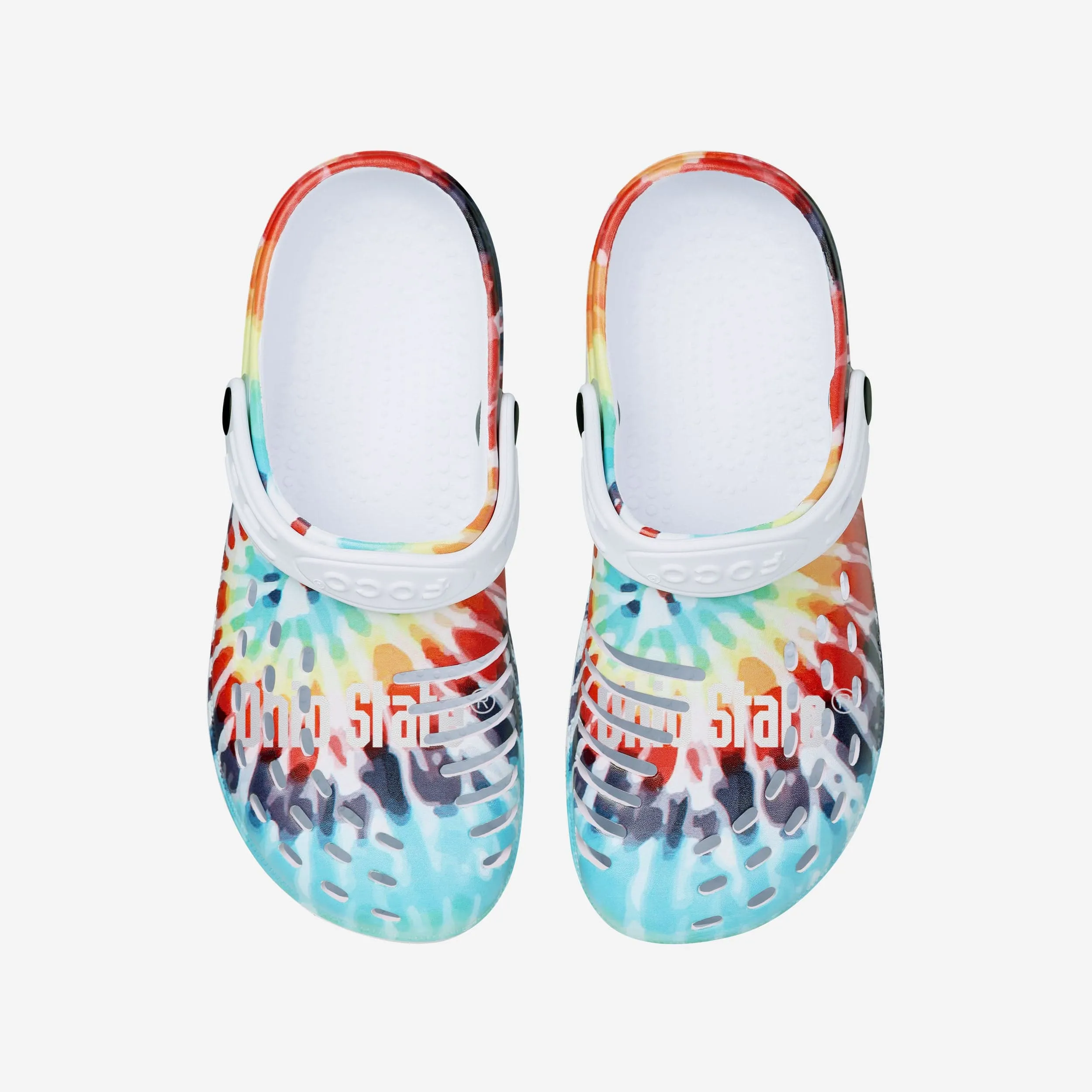Ohio State Buckeyes Womens Tie-Dye Clog With Strap