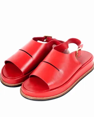 Open Leather Clogs Women