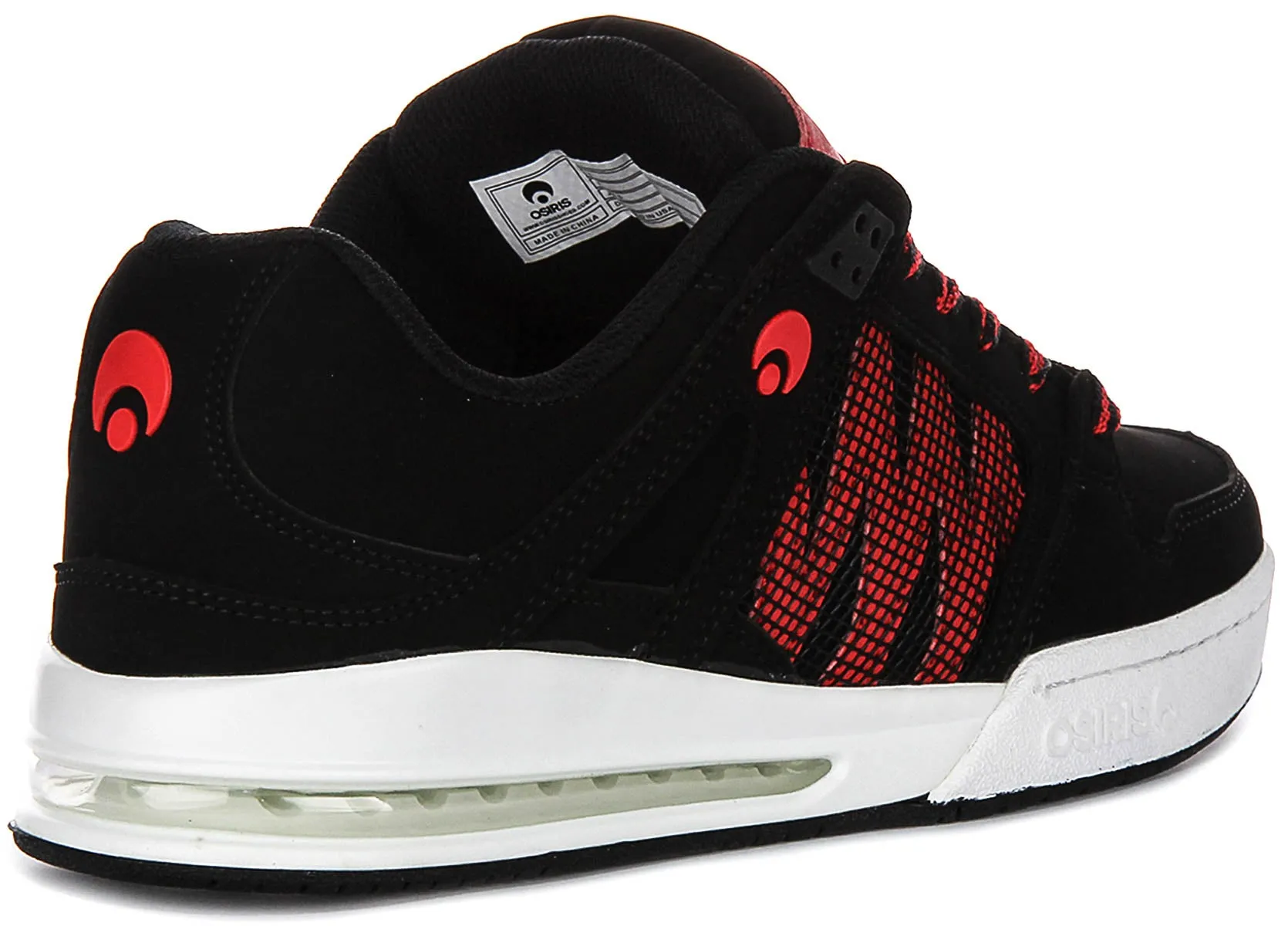 Osiris Pixel In Black Red For Men