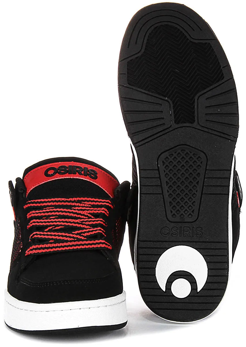 Osiris Pixel In Black Red For Men