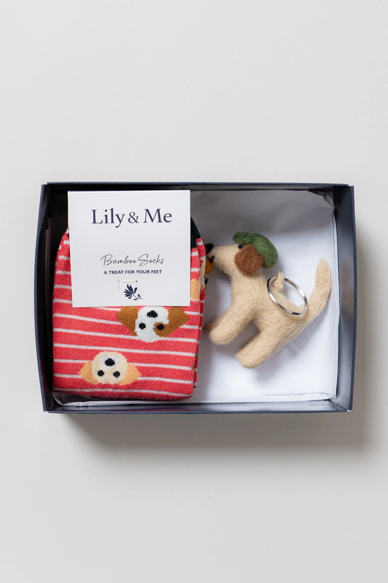 Patch the Dog Trainer Socks and Keyring Giftbox